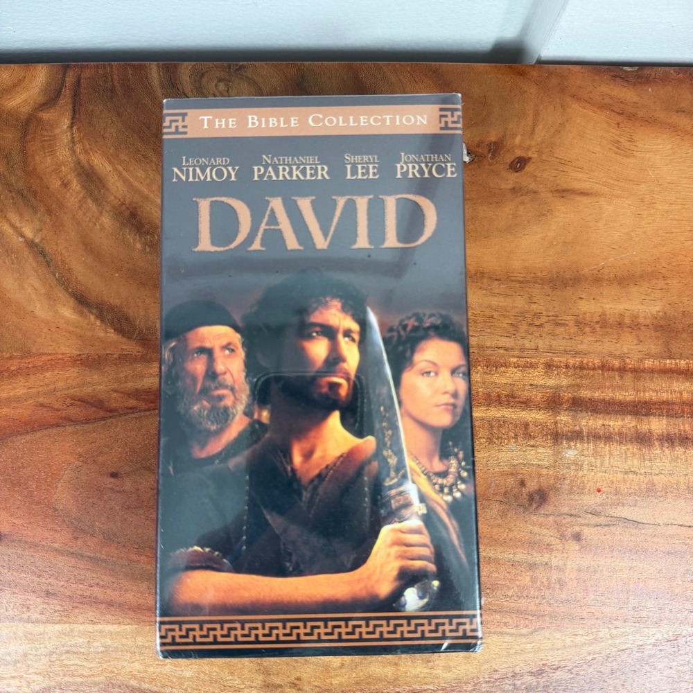 David The Bible Collection VHS 1997 TNT Original Leonard Nimoy New Sealed 2 Tape